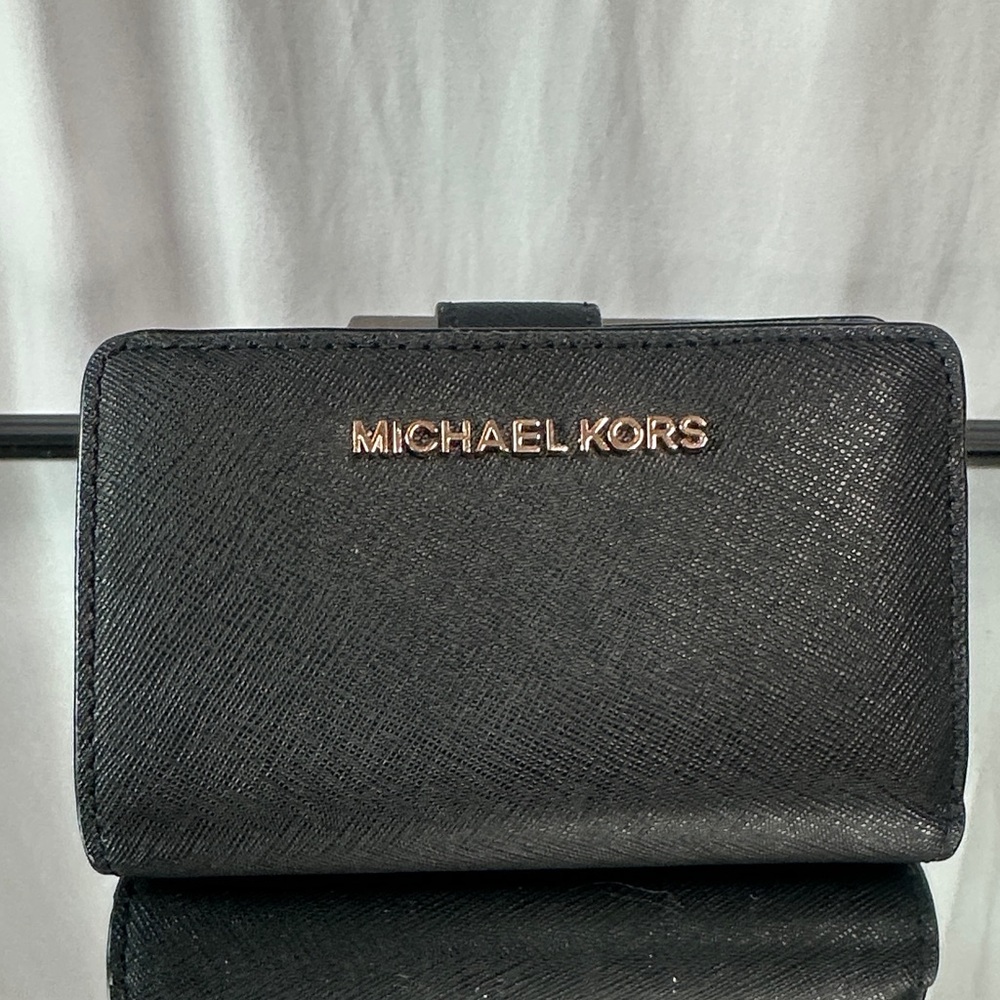 Michael Kors Black Textured Wallet NWOT